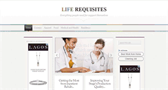 Desktop Screenshot of liferequisites.com